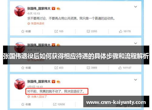 张国伟退役后如何获得相应待遇的具体步骤和流程解析