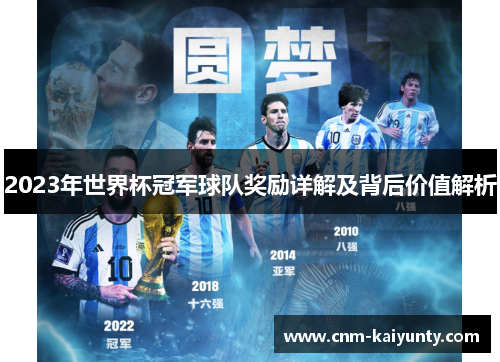 2023年世界杯冠军球队奖励详解及背后价值解析